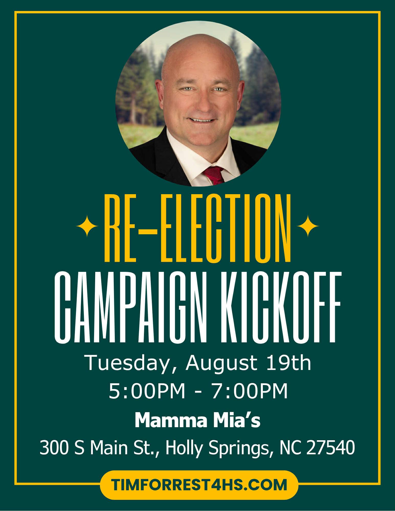 Tim Forrest Campaign Kickoff