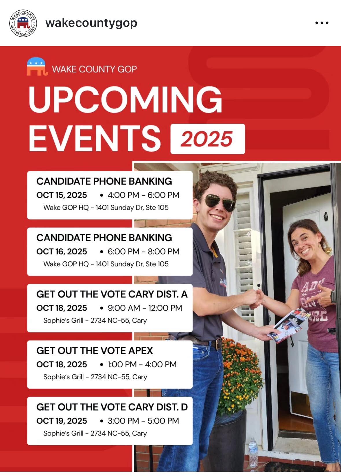 Wake GOP Events