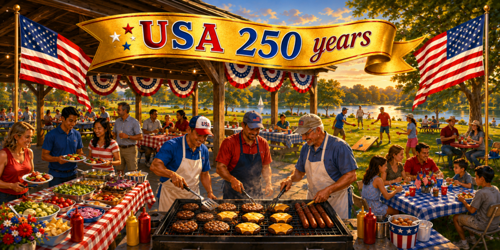 USA 250 Picnic Banner